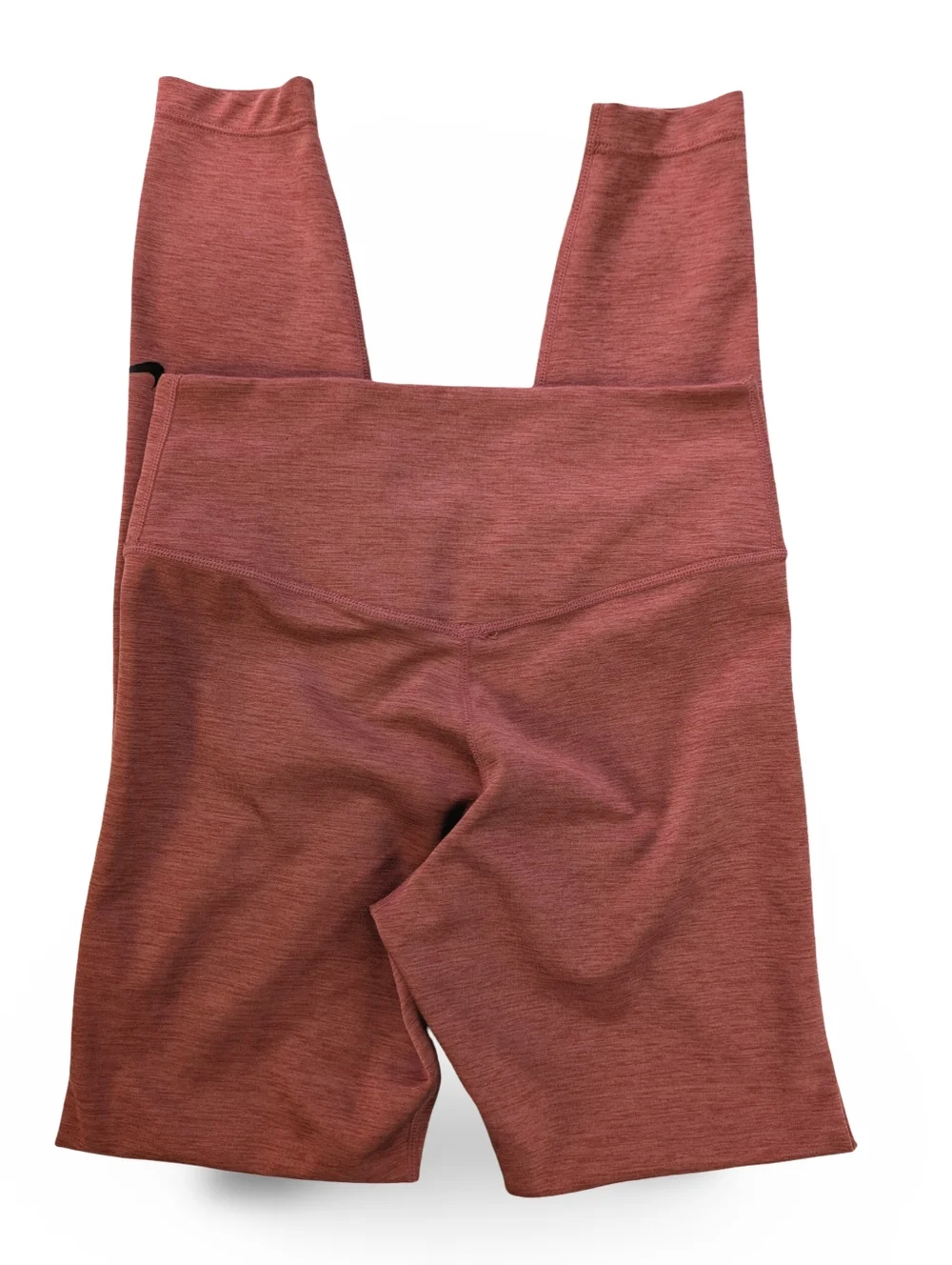 Nike Women's Heathered Rust Orange Leggings Dri-Fit Size XS READ Description - Picture 4 of 5